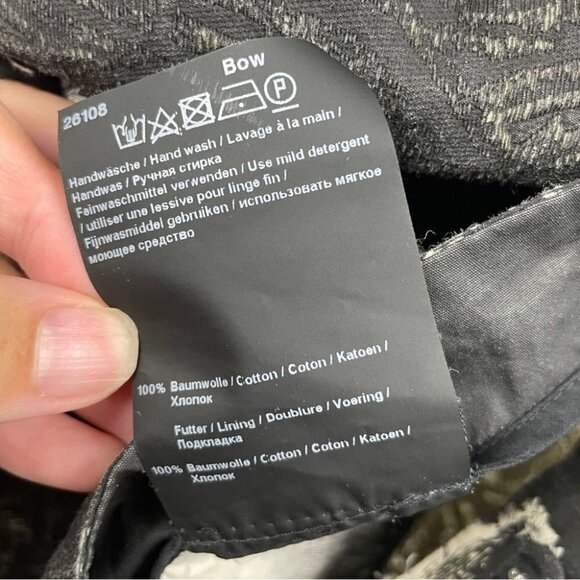 * Annette Gortz Bow Burnout Zen Button Front Jacket Size L - Picture 8 of 9